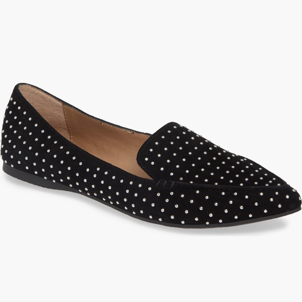 Steve Madden Leather Studded Loafer